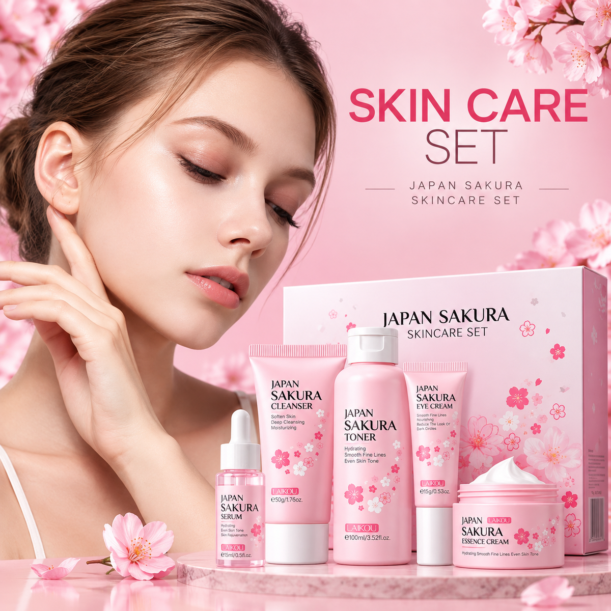 ELORIA Sakura Glow — Coffret Rituel Beauté